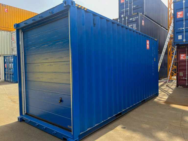 Garaje contenedor 20’HC con puertas seccionales Hörmann - 20 pies - Nuevo