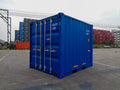 Contenedor marítimo de 10 pies con doble puerta – Casi nuevo - Acero CORTEN - Azul - Segunda mano