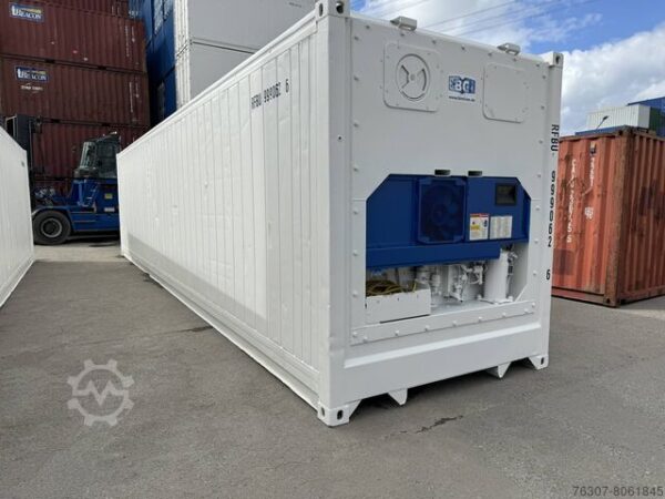 Contenedor Refrigerado HC de 40 Pies de Segunda Mano - Acero - Alto 289,60 cm x Ancho 243,80 cm x Profundidad 1219,20 cm - Volumen 67 m³
