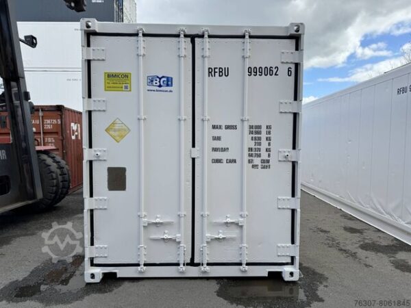 Contenedor Refrigerado HC de 40 Pies de Segunda Mano - Acero - Alto 289,60 cm x Ancho 243,80 cm x Profundidad 1219,20 cm - Volumen 67 m³
