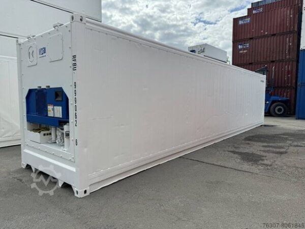 Contenedor Refrigerado HC de 40 Pies de Segunda Mano - Acero - Alto 289,60 cm x Ancho 243,80 cm x Profundidad 1219,20 cm - Volumen 67 m³