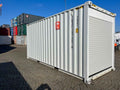 Contenedor 20 pies HC con puertas enrollables (gris claro) - Acero - Nuevo