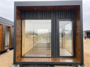 Proyecto Modular DALÍ 8×3 m – Espacio Libre con Medio Baño - 8x3 m - Acero - Negro - Nuevo