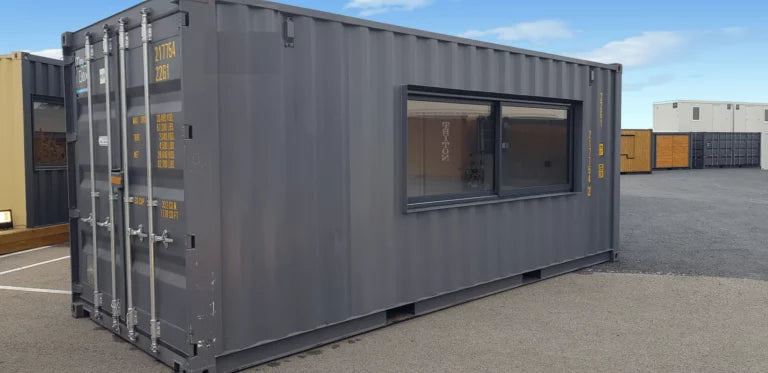 Snack-BOX 20′ - Acero CORTEN - Nuevo - 6,05m (L) x 2,44m (An) x 2,59m (Al) - Volumen 33 m³