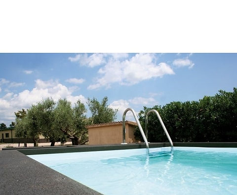 Contenedor de piscina móvil - 55 x 1,26 m - Acero - Gris claro - Nuevo - 5,25 m x 2,55 m x 1,26 m