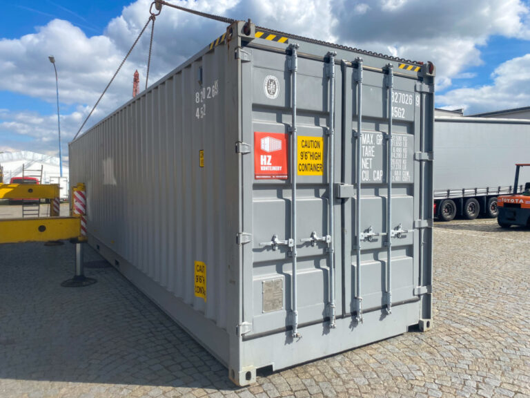 Contenedor marítimo 40′ High Cube con apertura lateral - Acero CORTEN - Nuevo