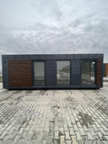 Contenedor de Oficina 800×300 con Baño y Aire Acondicionado - 50x3 m - Acero - Nuevo