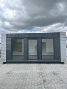 Contenedor Modular 800×300 con Paneles de Poliestireno - 50x3 m - Acero - Nuevo