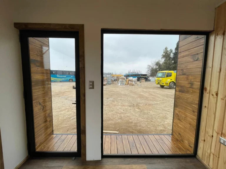Proyecto Modular DALÍ 8×3 m – Espacio Libre con Medio Baño - 8x3 m - Acero - Negro - Nuevo