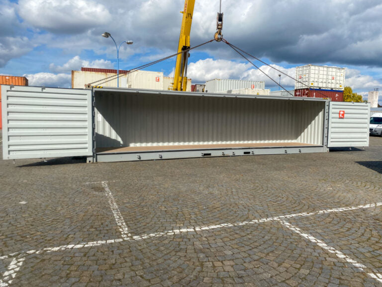 Contenedor marítimo 40′ High Cube con apertura lateral - Acero CORTEN - Nuevo