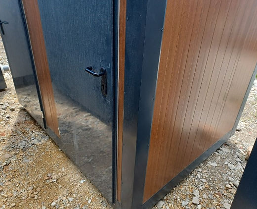 Contenedor Sanitario Doble con 2 Cabinas - Nuevo - Ancho: 249 cm - módulo sanitario