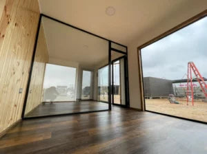 Proyecto Modular DALÍ 8×3 m – Espacio Libre con Medio Baño - 8x3 m - Acero - Negro - Nuevo