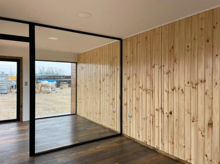 Proyecto Modular DALÍ 8×3 m – Espacio Libre con Medio Baño - 8x3 m - Acero - Negro - Nuevo