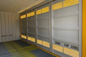 Contenedor de transporte para materiales peligrosos - Acero CORTEN - Nuevo - 6,06 m (L) x 2,44 m (A) x 2,89 m (H)