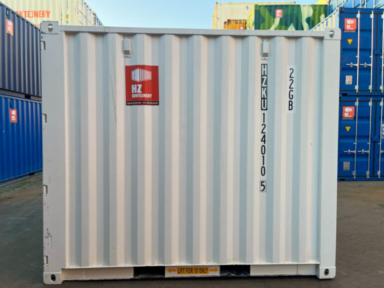 Contenedor marítimo de 10 pies nueva condición - Acero CORTEN - Blanco - Nuevo