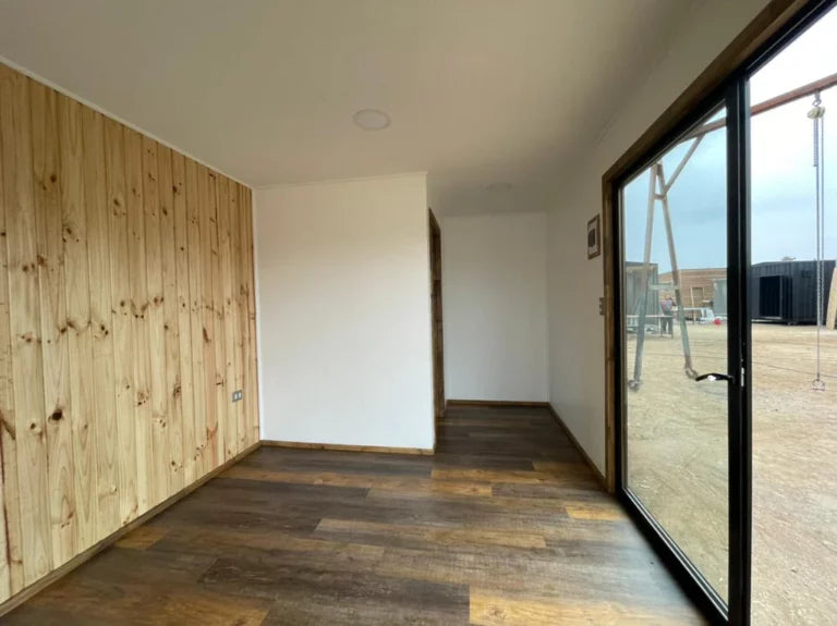 Proyecto Modular DALÍ 8×3 m – Espacio Libre con Medio Baño - 8x3 m - Acero - Negro - Nuevo