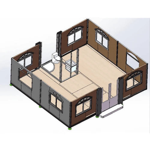 Casa Móvil de Lujo Tipo Tiny House - 20 pies - Acero - Nuevo