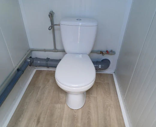 Contenedor Sanitario Doble con 2 Cabinas - Nuevo - Ancho: 249 cm - módulo sanitario