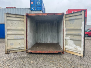 Contenedor de almacenamiento de 10 pies – Rojo – Ocasión - Acero CORTEN - Segunda mano