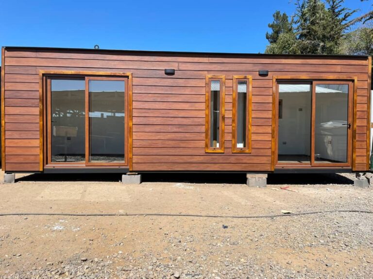 Cabaña Modular 8x3m | 1 Dormitorio, Baño Completo, Cocina - Madera - Nuevo