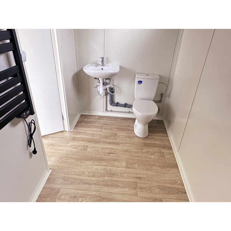 Contenedor elevado 7x3 m grandes vitrinas / Aire acondicionado / Bano ( Ref: 5905 )