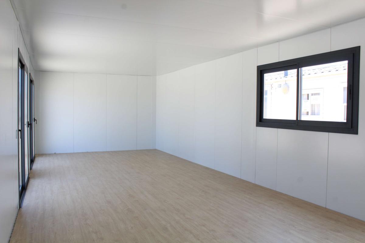 Módulo KVIP diáfano forrado madera y viroc ( Ref: 26011 )