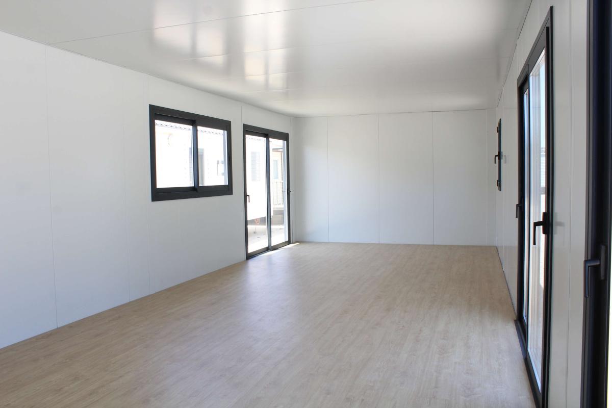 Módulo KVIP diáfano forrado madera y viroc ( Ref: 26011 )