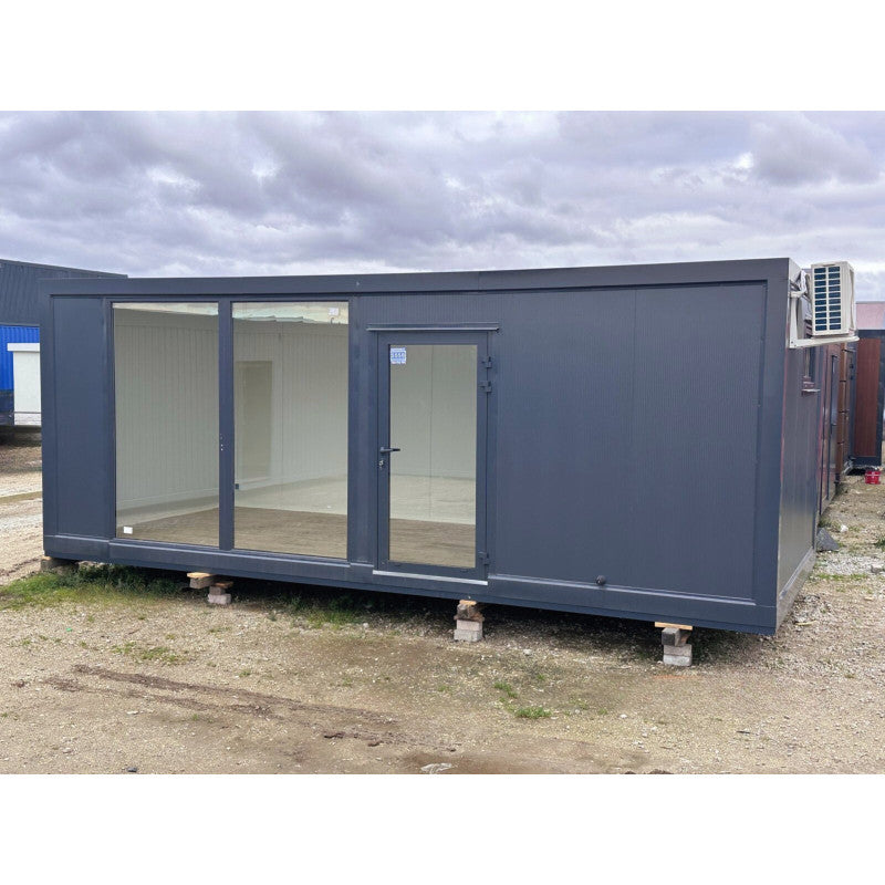 Contenedor elevado 7x3 m grandes vitrinas / Aire acondicionado / Bano ( Ref: 5905 )