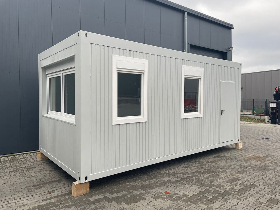 Contenedor Oficina 6,75x2,42m Aislado RAL 9002 | Ref 2350